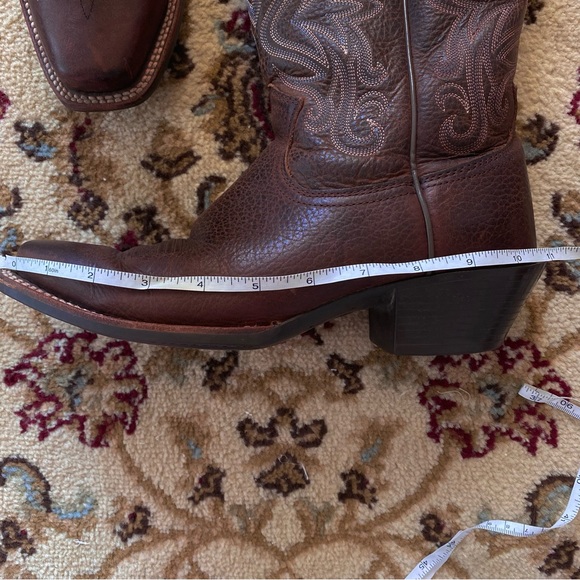 Ariat Boots Legend Oiled Square Toe Brown Western Cowgirl - Picture 12 of 12